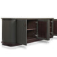 Berlin Media Console - Dark Green Lacquered Linen