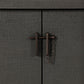 Berlin Media Console - Dark Green Lacquered Linen
