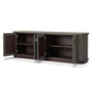 Berlin Media Console - Dark Green Lacquered Linen