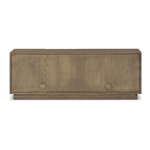 Asbury Media Console - Light Wash Oak