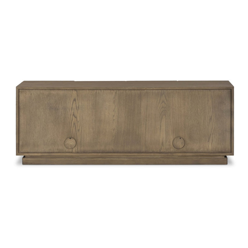 Asbury Media Console - Light Wash Oak