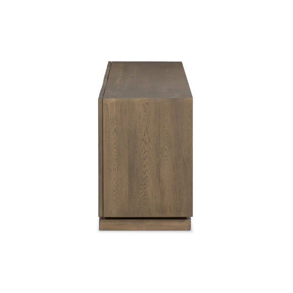 Asbury Media Console - Light Wash Oak