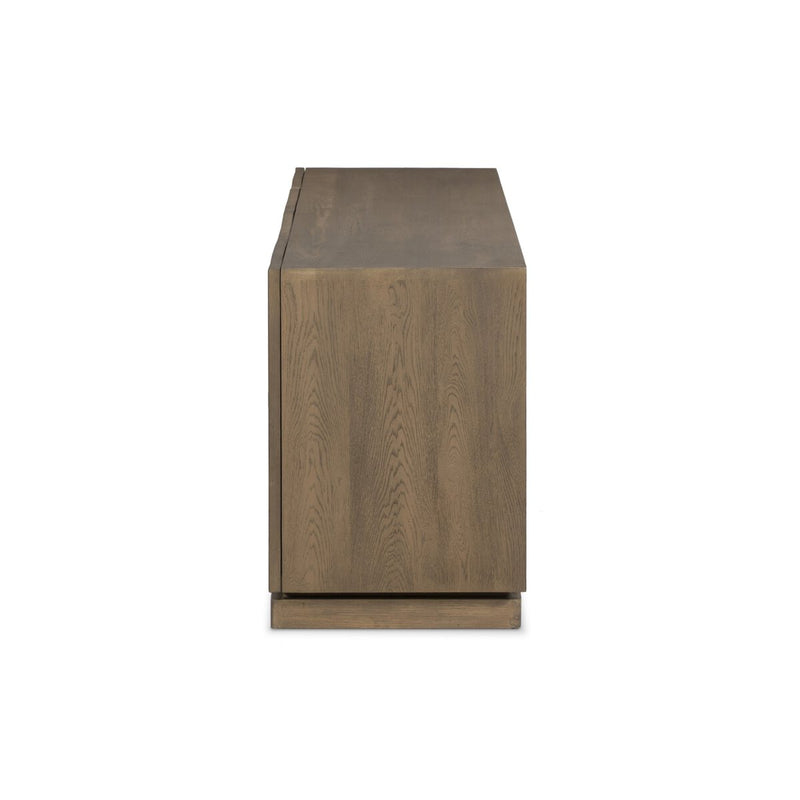 Asbury Media Console - Light Wash Oak