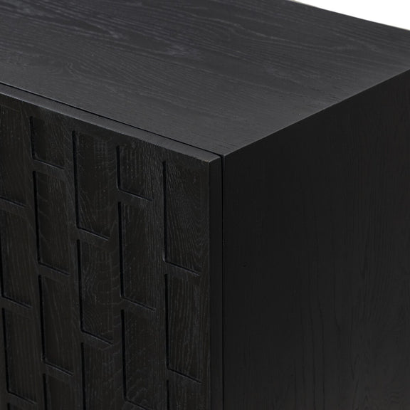 Asbury Media Console - Black Oak