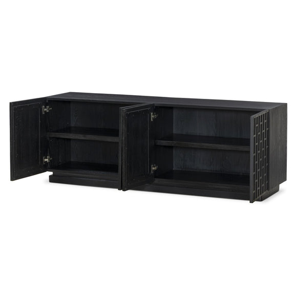 Asbury Media Console - Black Oak
