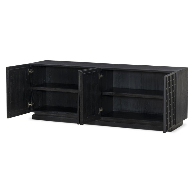 Asbury Media Console - Black Oak