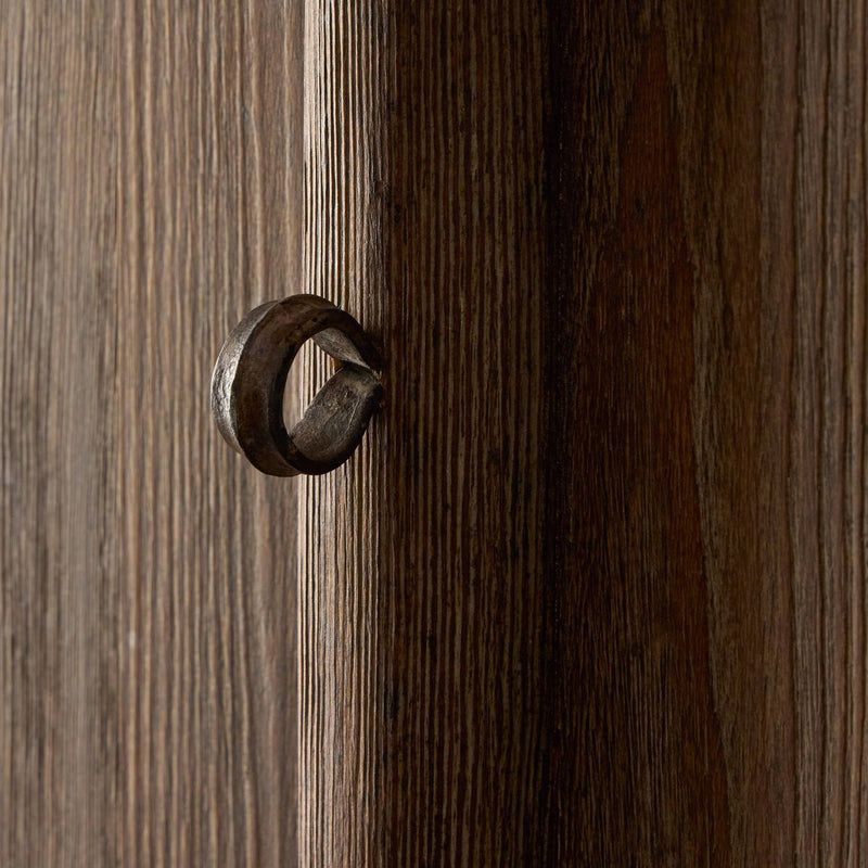 Alcott Cabinet - Distressed Cocoa Pine Veneer