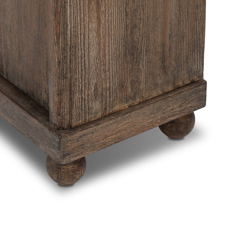 Alcott Cabinet - Distressed Cocoa Pine Veneer