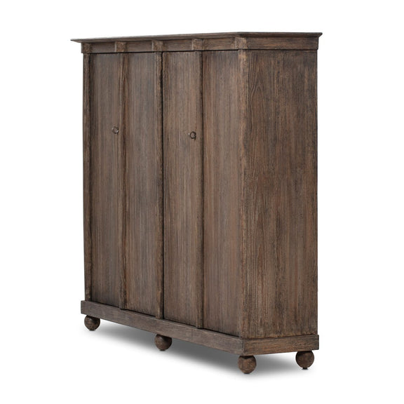 Alcott Cabinet - Distressed Cocoa Pine Veneer
