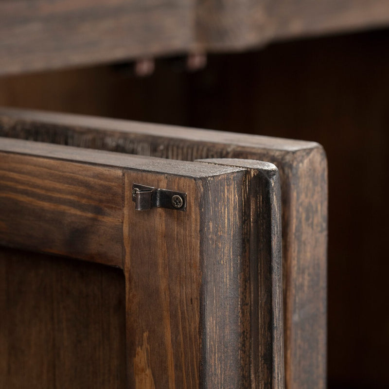 Alcott Cabinet - Distressed Cocoa Pine Veneer