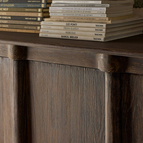 Alcott Cabinet - Distressed Cocoa Pine Veneer