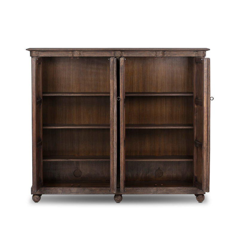 Alcott Cabinet - Distressed Cocoa Pine Veneer