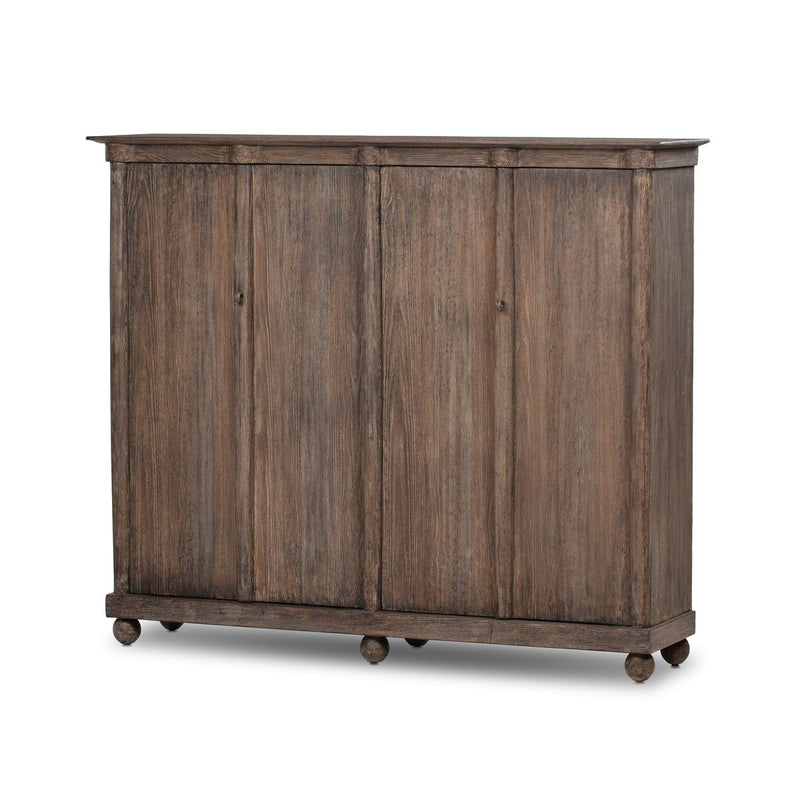 Alcott Cabinet - Distressed Cocoa Pine Veneer