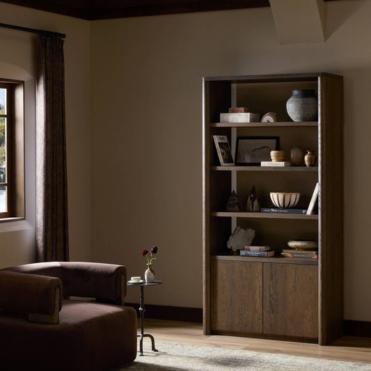 Arthur Bookcase - Tobacco Oak