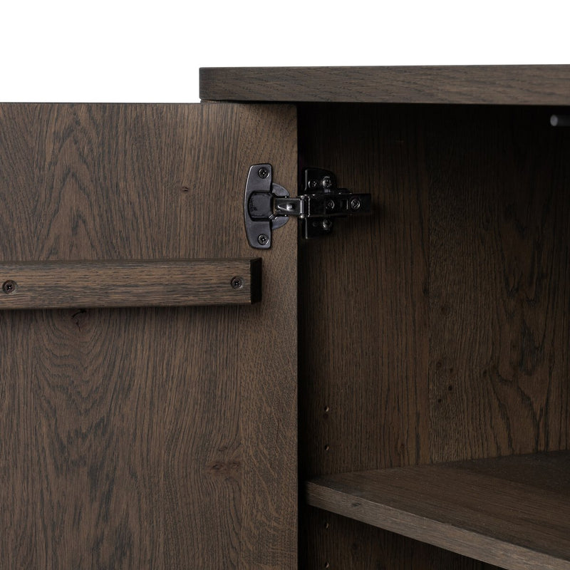 Arthur Media Console - Tobacco Oak