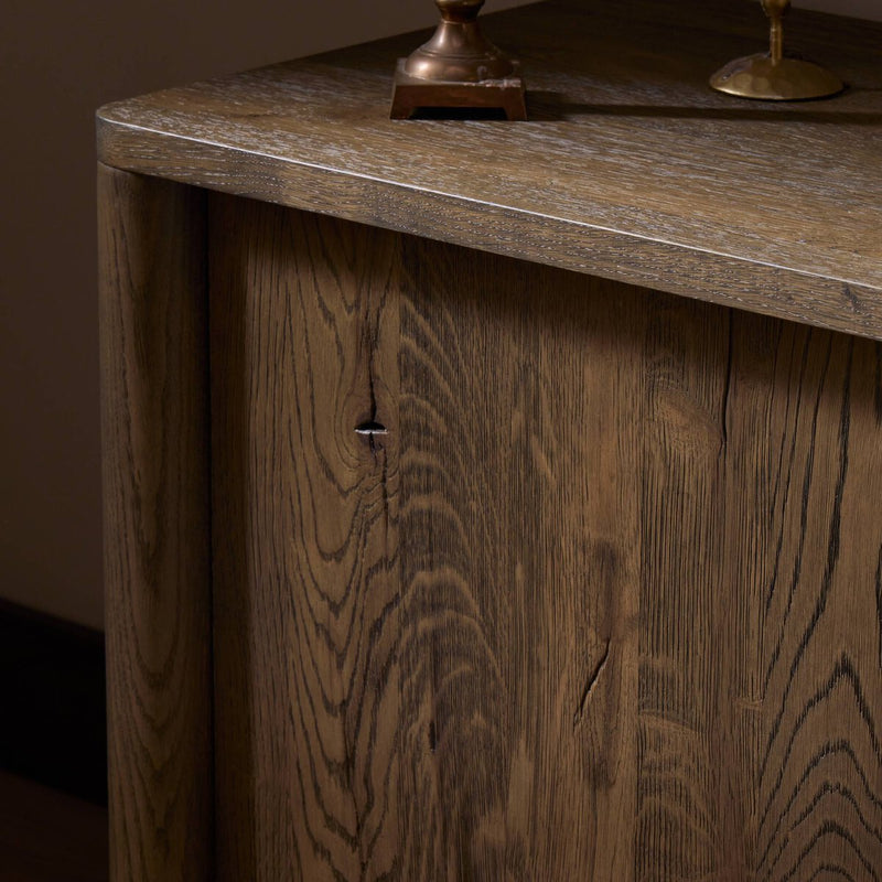 Arthur Media Console - Tobacco Oak