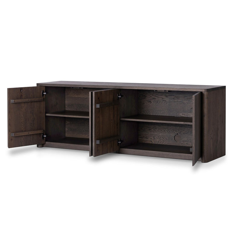 Arthur Media Console - Tobacco Oak
