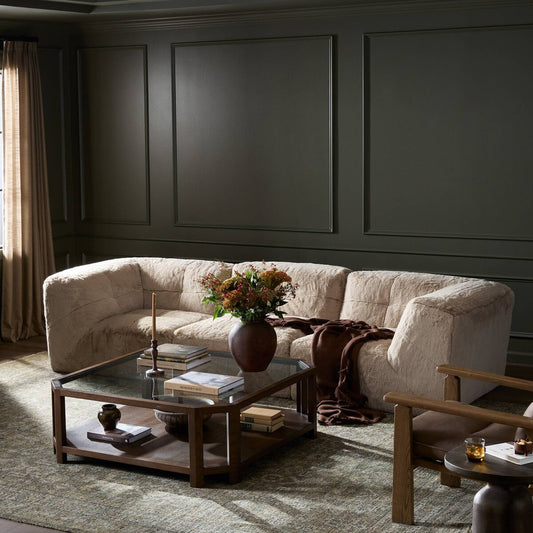 Miles 3-Piece Sectional Sofa - Boden Pewter