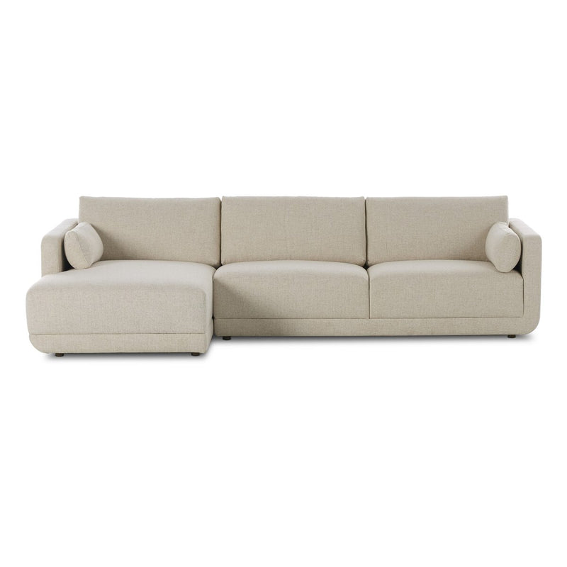 Toland 2-Piece Chaise Sectional - Palma Cream