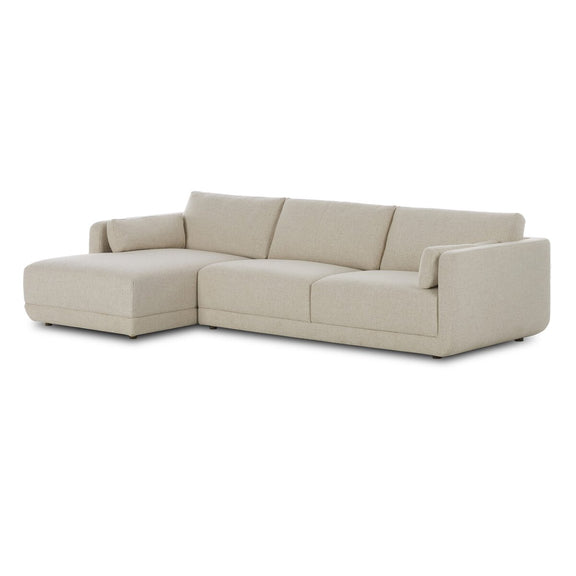 Toland 2-Piece Chaise Sectional - Palma Cream