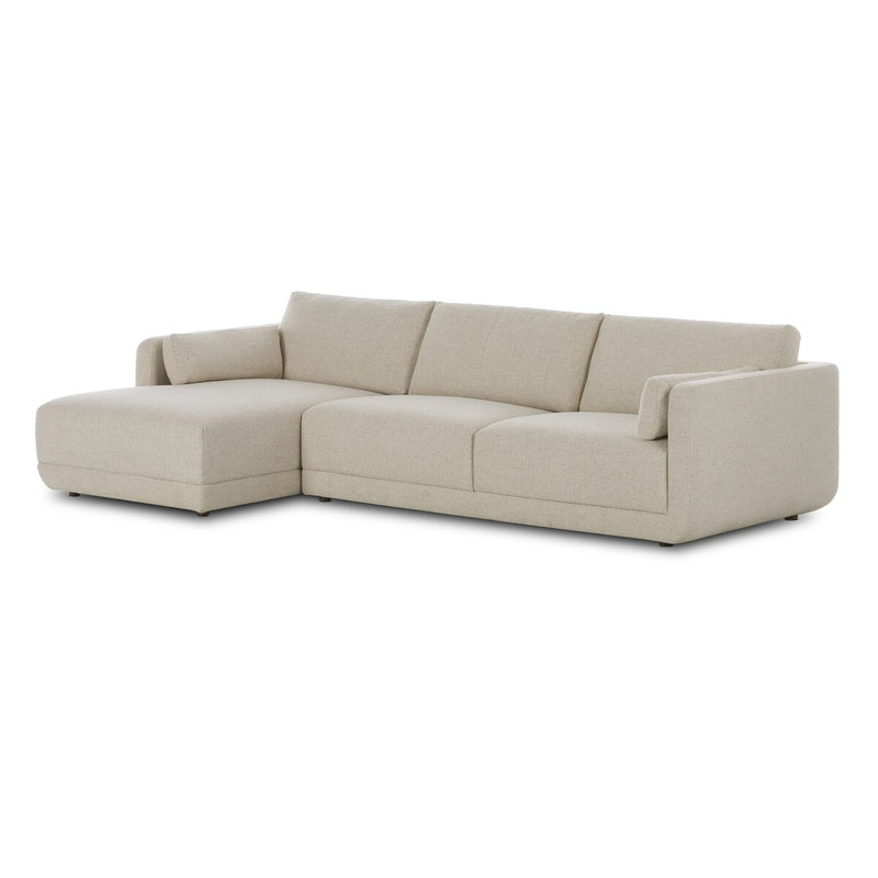 Toland 2-Piece Chaise Sectional - Palma Cream
