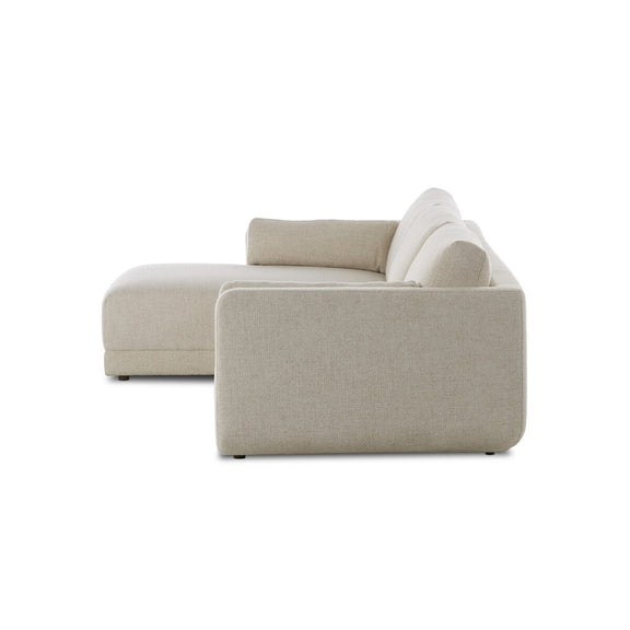 Toland 2-Piece Chaise Sectional - Palma Cream