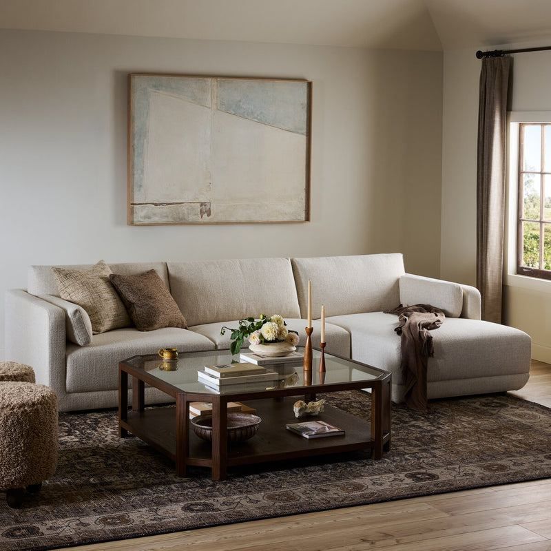 Toland 2-Piece Chaise Sectional - Palma Cream