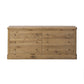 Grand 6 Drawer Dresser - Honey Brown Oak Veneer