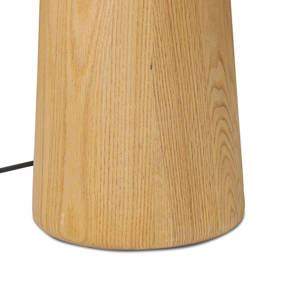 Nora Drum Floor Lamp - Light Oak