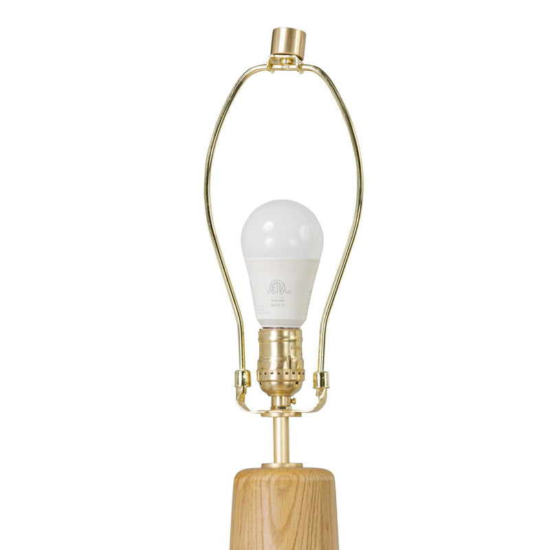 Nora Drum Floor Lamp - Light Oak