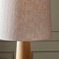 Nora Drum Floor Lamp - Light Oak