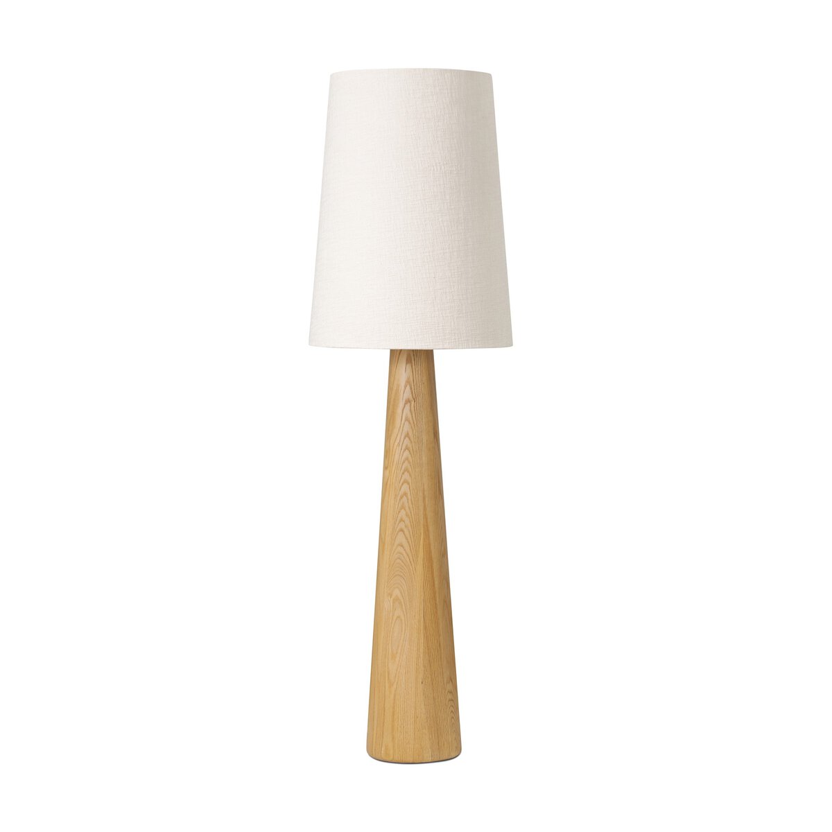 Nora Drum Floor Lamp - Light Oak