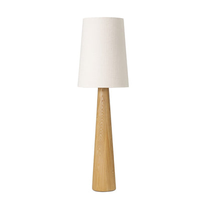 Nora Drum Floor Lamp - Light Oak
