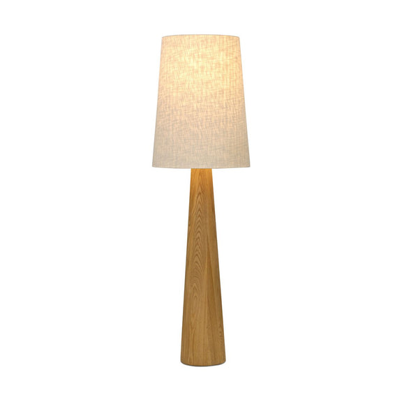 Nora Drum Floor Lamp - Light Oak
