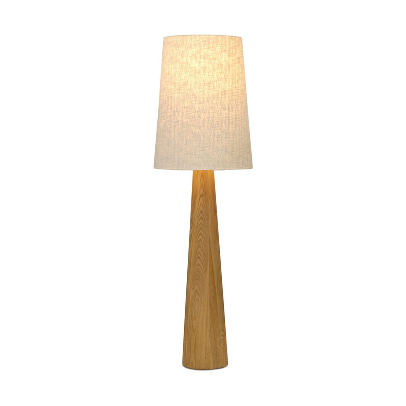 Nora Drum Floor Lamp - Light Oak