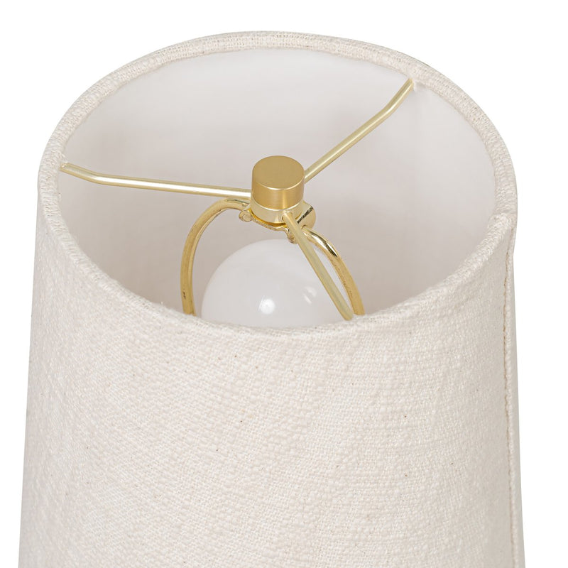 Nora Drum Table Lamp - Light Oak