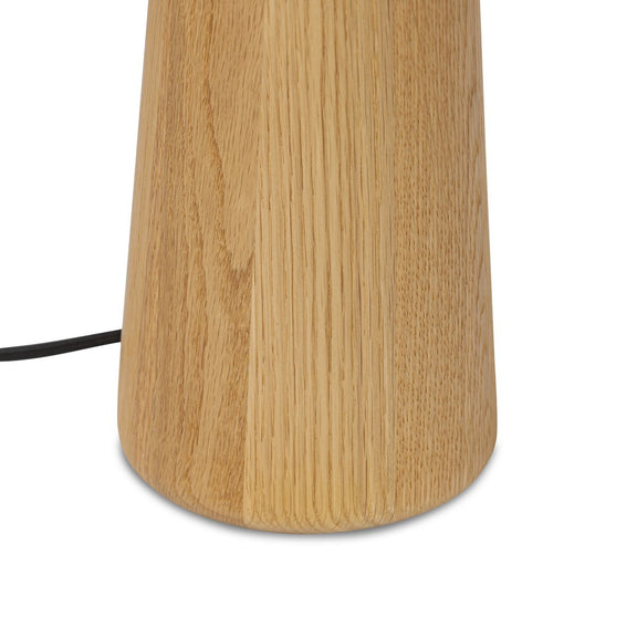 Nora Drum Table Lamp - Light Oak
