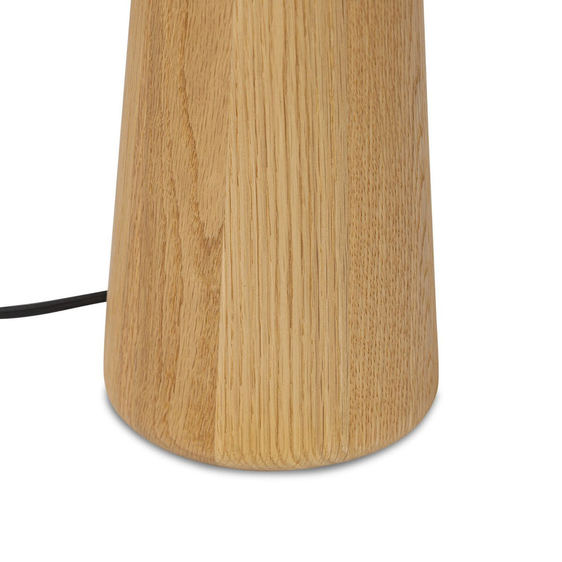 Nora Drum Table Lamp - Light Oak