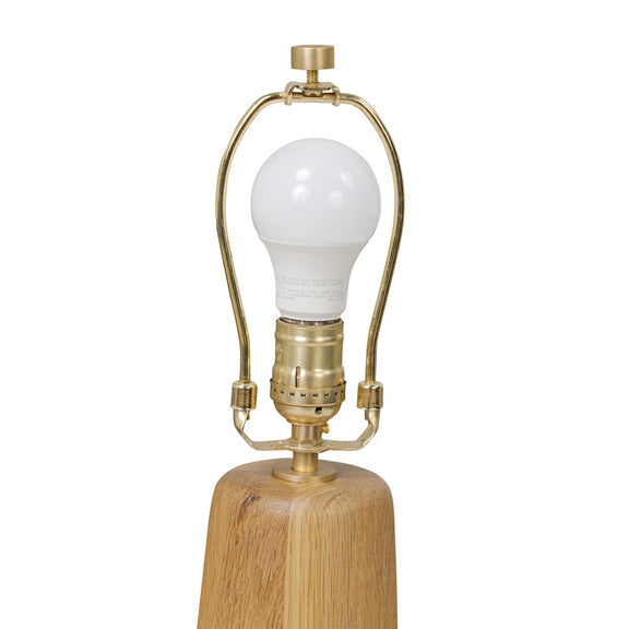 Nora Drum Table Lamp - Light Oak