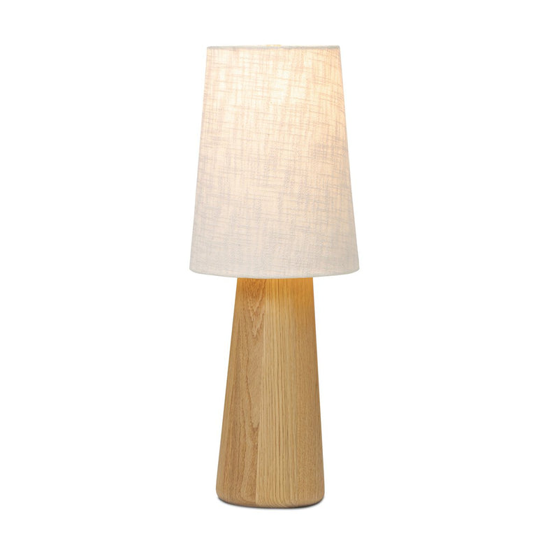 Nora Drum Table Lamp - Light Oak