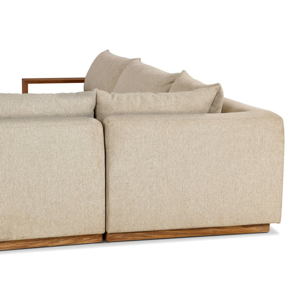 Branford Outdoor 3-Piece Sectional - Ellor Beige