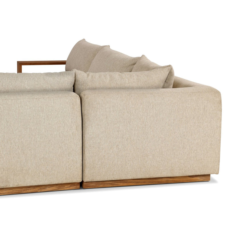 Branford Outdoor 3-Piece Sectional - Ellor Beige