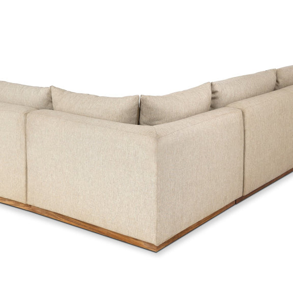 Branford Outdoor 3-Piece Sectional - Ellor Beige