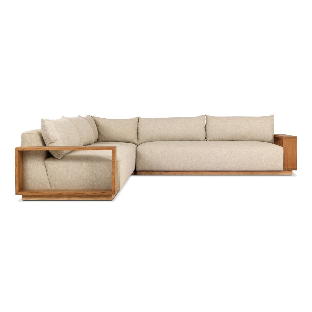 Branford Outdoor 3-Piece Sectional - Ellor Beige