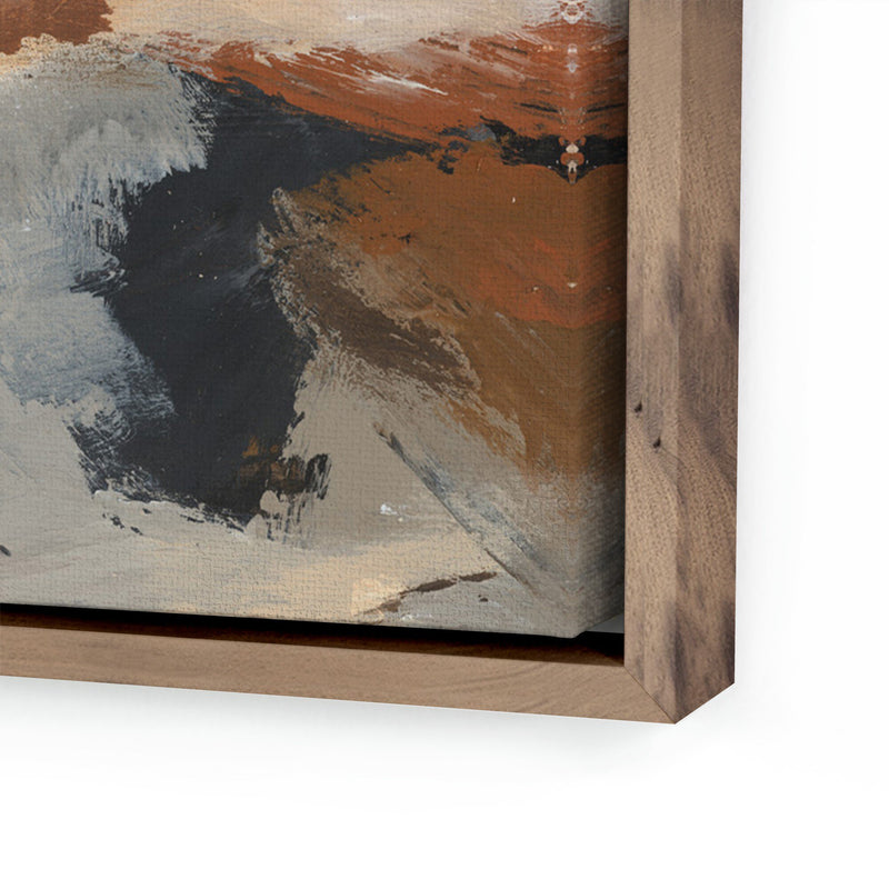 Desert No. 3 by Melanie Biehle — Rustic Walnut Floater