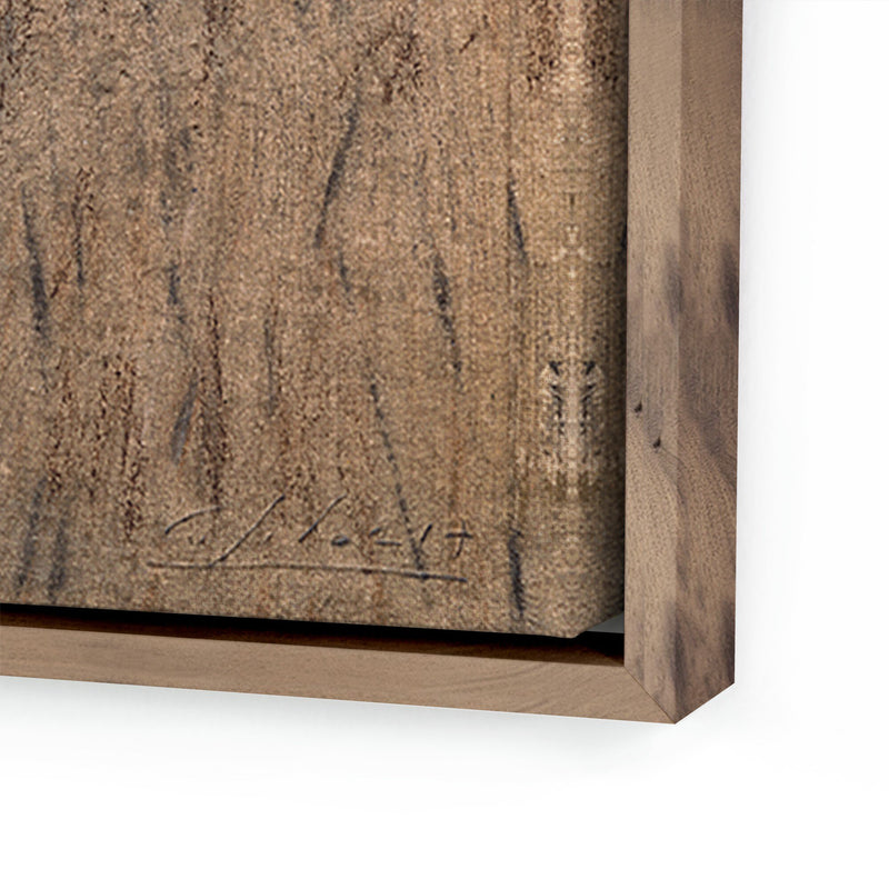 No. 18 by Valeria Sidanez — Rustic Walnut Floater