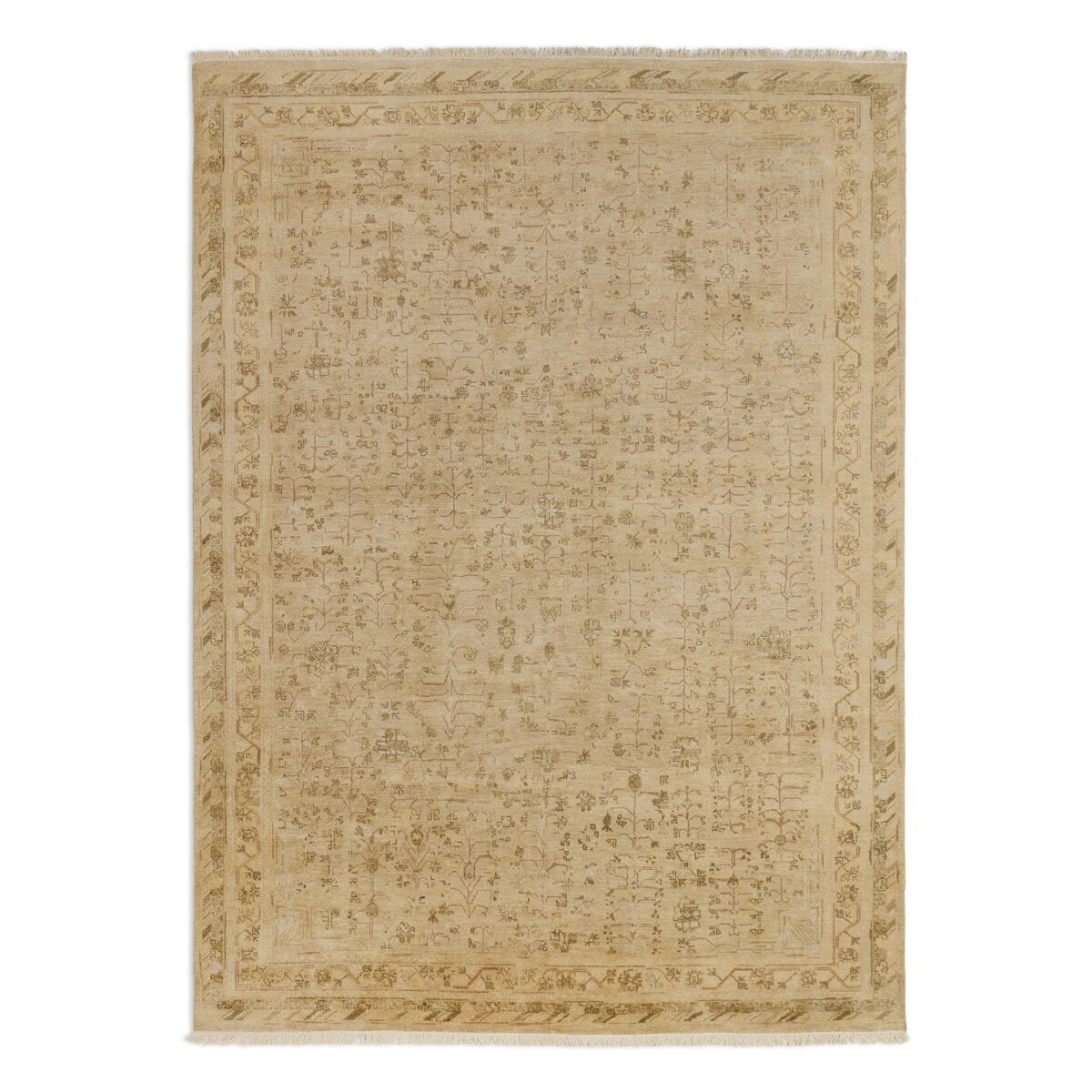 Sybil Hand Knotted Rug - Sybil Natural