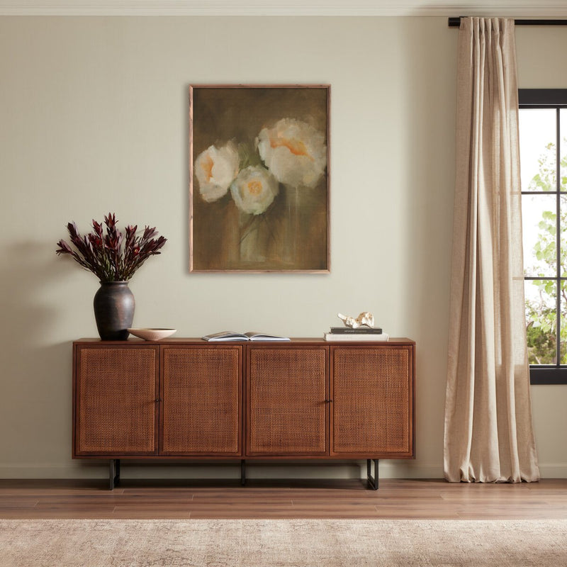 Peonies by Jess Engle - Rustic Walnut
