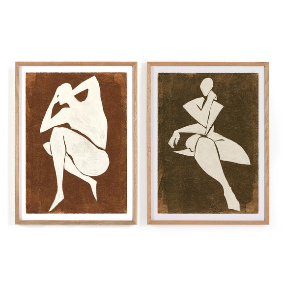 Ponder Diptych by Coup d'Esprit - White Oak