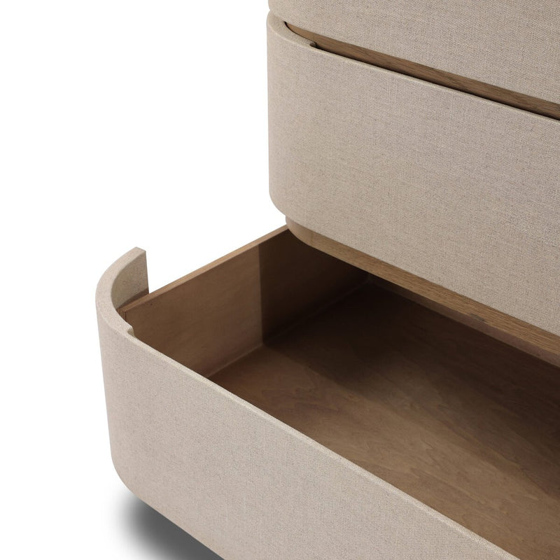 Mariella 6 Drawer Dresser - Beige Painted Linen